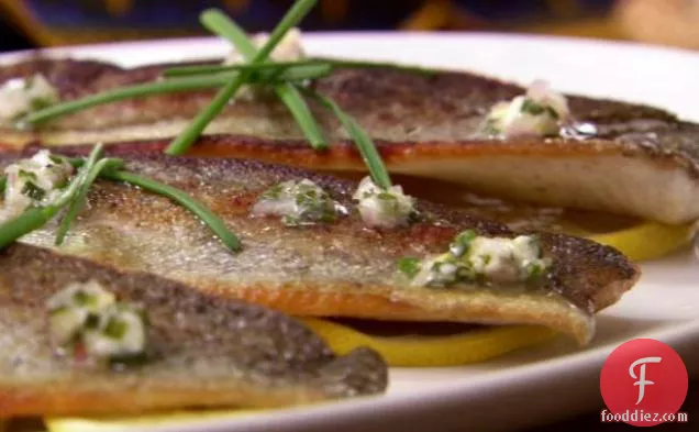 Sauteed Trout with Lemon Chive Butter