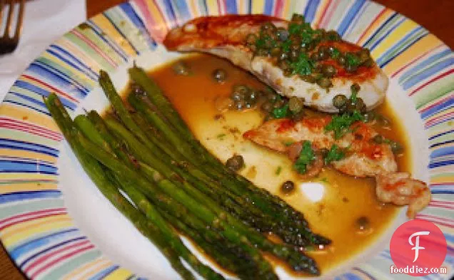 Chicken Piccata And Roasted Asparagus