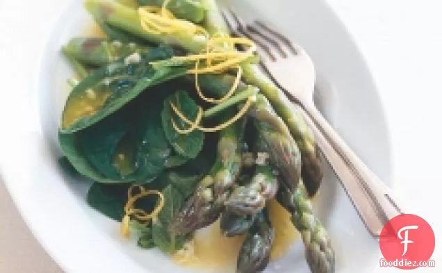 Asparagus With Lemon And Garlic Buttter