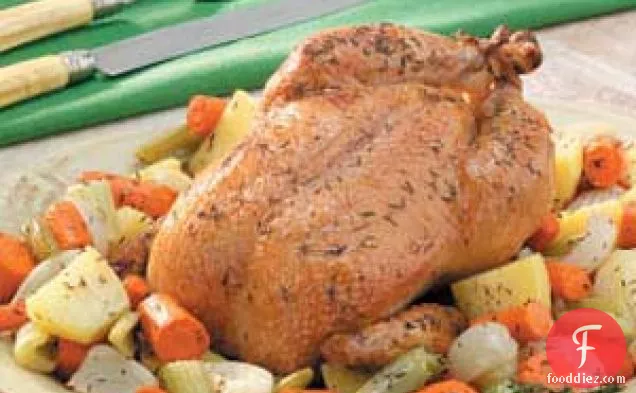 Roasted Chicken with Veggies