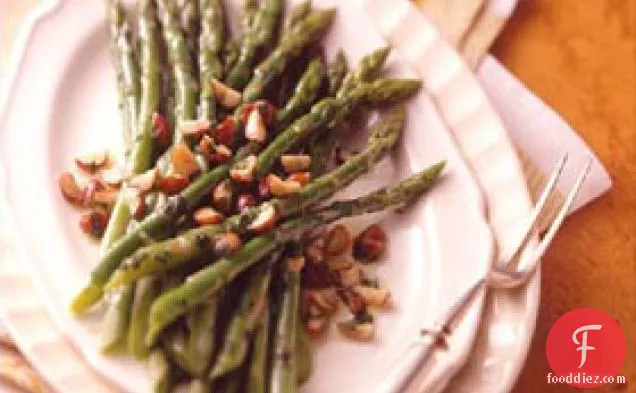 Asparagus With Toasted Hazelnut Butter