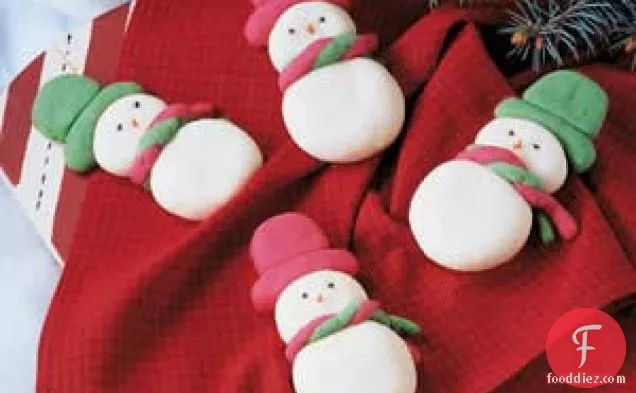 Snowmen Butter Cookies