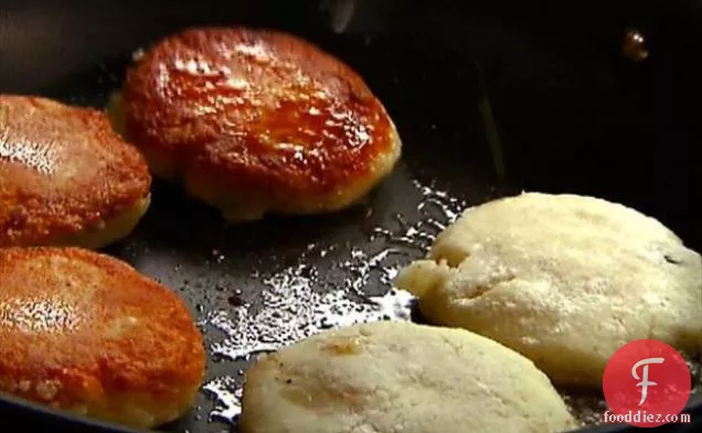 Potato Cakes with Mozzarella and Pesto