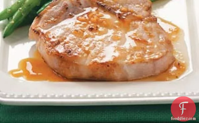 Pork Chops with Orange Sauce for Two