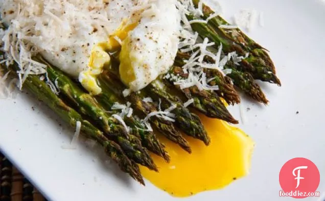Roasted Asparagus with Poached Egg