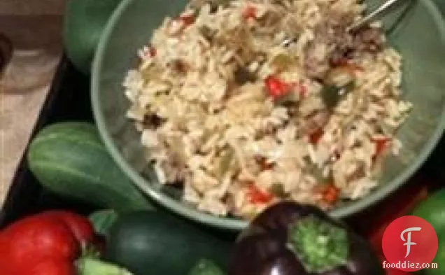 Fiesta Rice Pilaf with Sausage