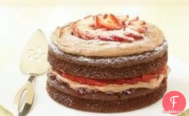 Double-Chocolate Strawberry Shortcake