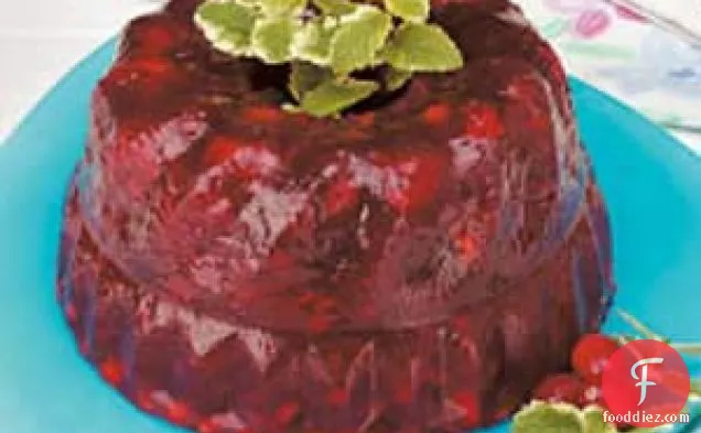 Flavorful Cranberry Gelatin Mold