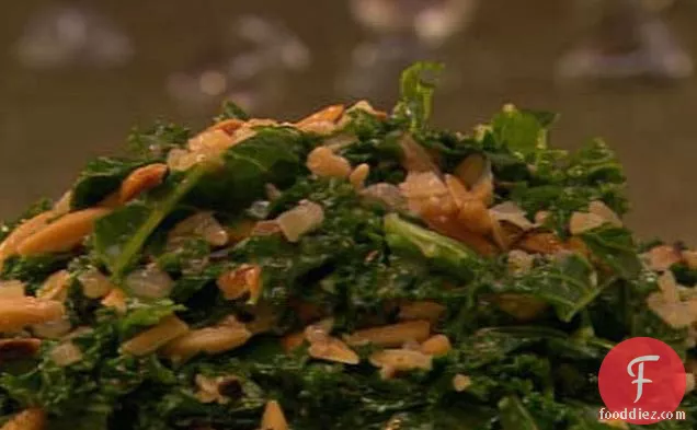 Braised Kale with Toasted Almonds