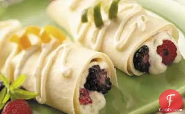 Breakfast Crepes with Berries