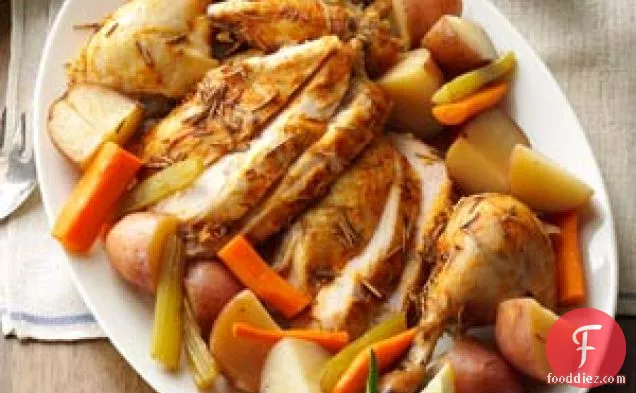 Slow-Roasted Chicken with Vegetables