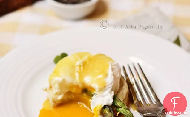 Eggs Benedict (homemade Thyme Biscuit, Asparagus, Poached Egg A