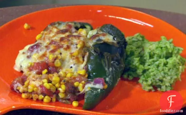 Charred Chili Relleno with Green Rice