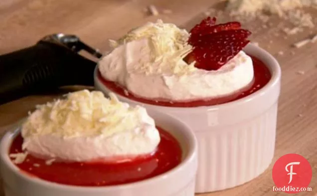Justin's Favorite Pudding with Strawberry Sauce
