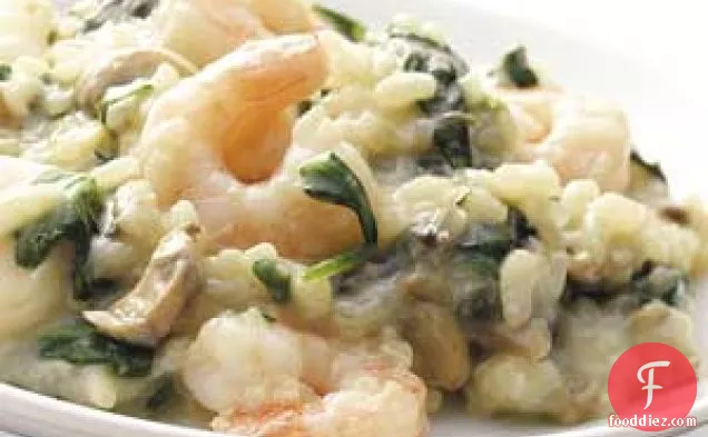 Shrimp 'n' Spinach Risotto