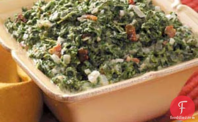 Creamed Spinach with Bacon