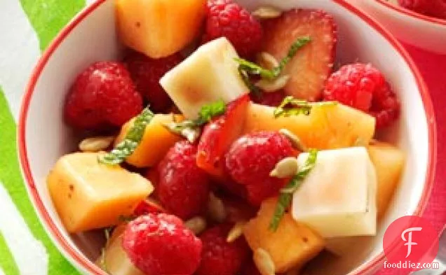 Sunny Strawberry & Cantaloupe Salad