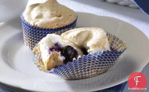 Blueberry Angel Cupcakes