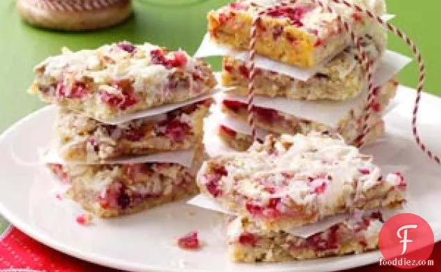 Chewy Cranberry Pecan Bars