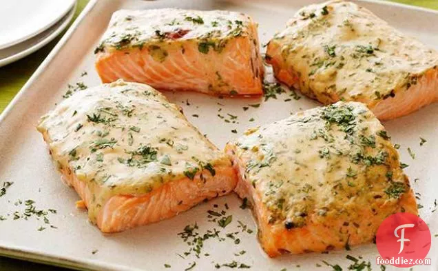 Mustard-Maple Roasted Salmon