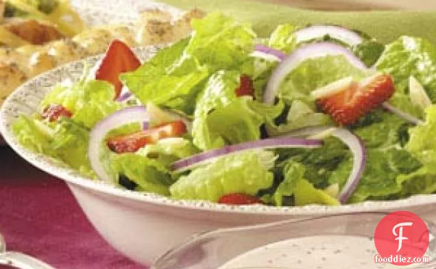 Strawberry, Onion and Romaine Salad