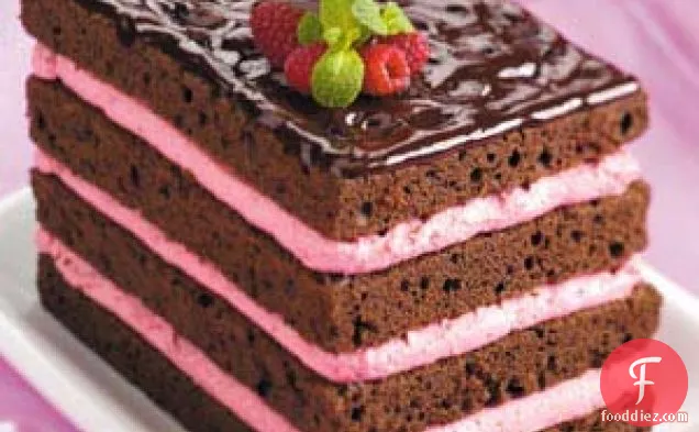Raspberry-Cream Chocolate Torte