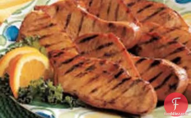 Barbecued Turkey Slices