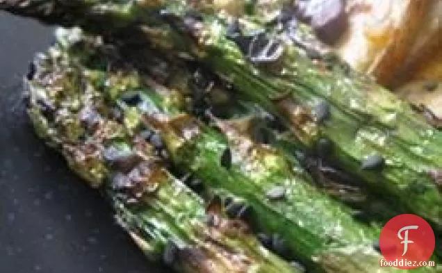 ग्रील्ड सोया-तिल शतावरी
