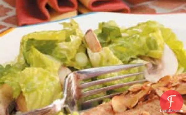 Mushroom Romaine Salad