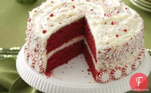 पेपरमिंट रेड वेलवेट केक