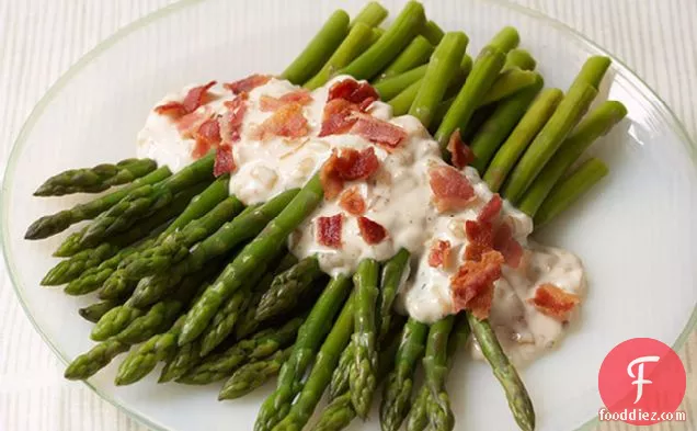 Asparagus & Bacon with Onion Ranch Dressing