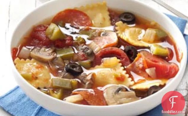 Pepperoni Pizza Soup