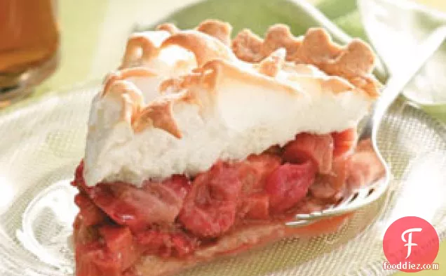 Strawberry-Rhubarb Meringue Pie