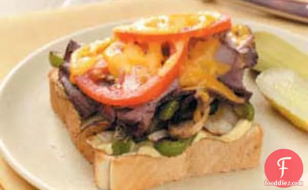 टेक्सास के आकार का बीफ सैंडविच