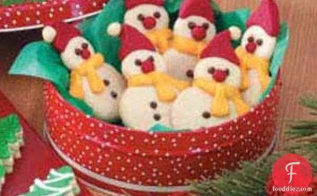 Butter Cookie Snowmen