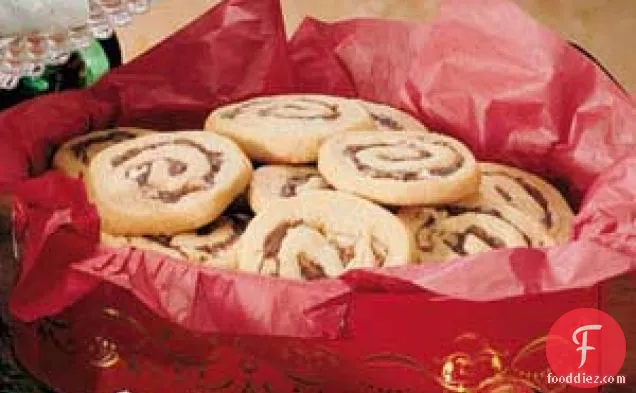 Walnut Date Swirl Cookies