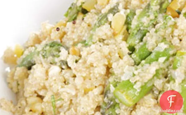 Quinoa With Asparagus And Preserved Lemon Dressing