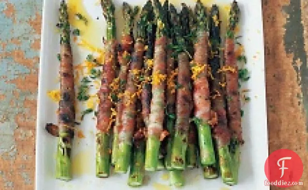 Asparagus Wrapped In Pancetta With Citronette