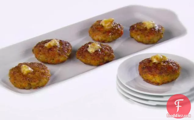 Mini Shrimp Cakes with Ginger Butter