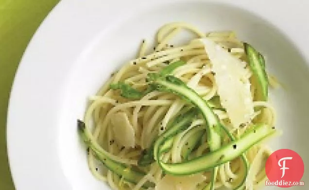 Spaghetti With Shaved Asparagus