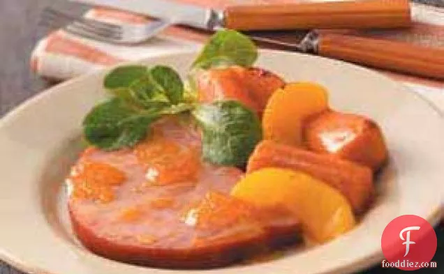 Glazed Ham with Sweet Potatoes
