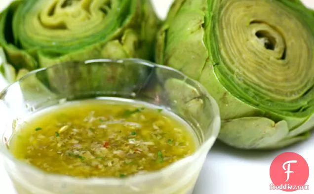 Steamed Artichokes With Salsa Verde