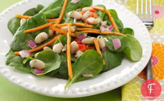 White Bean and Spinach Salads