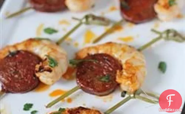Shrimp and Spanish Chorizo Bites