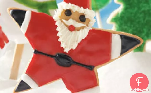 Santa Star Cookies