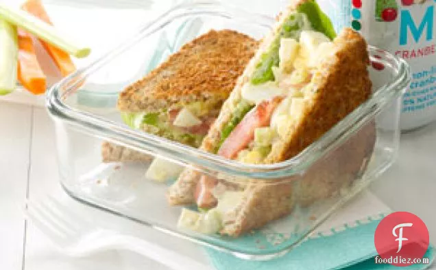 Pesto-Dijon Egg Salad Sandwiches