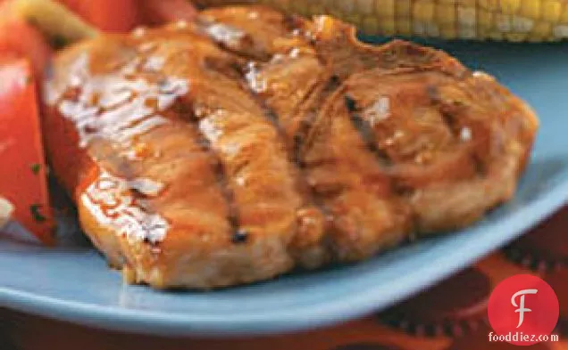 Glazed Pork Chops for 2