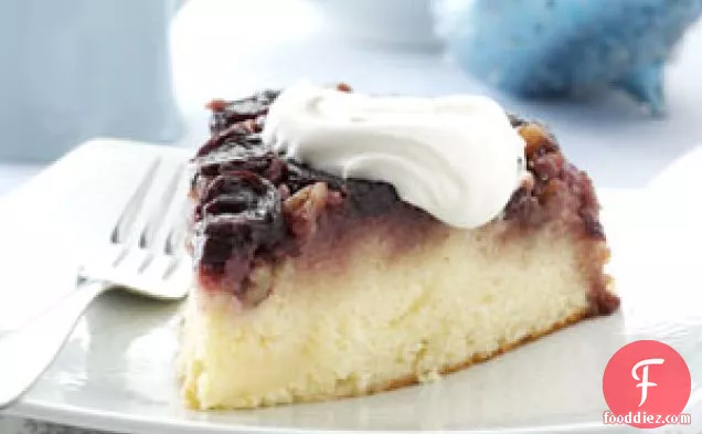 Cherry Pecan Upside-Down Cake