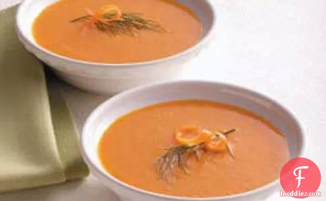लाल मिर्च गाजर का सूप