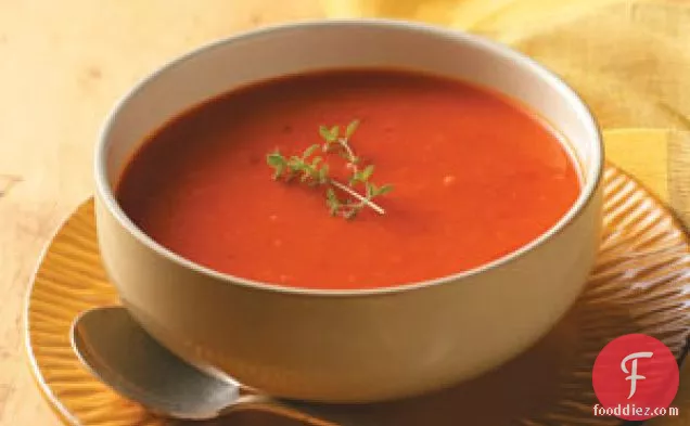 भुना हुआ लाल मिर्च सूप